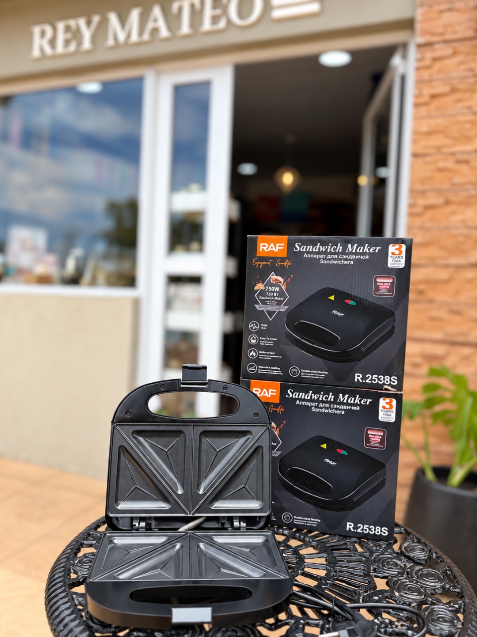 🥪 SANDWICHERA ELÉCTRICA RAF 750W 🧡